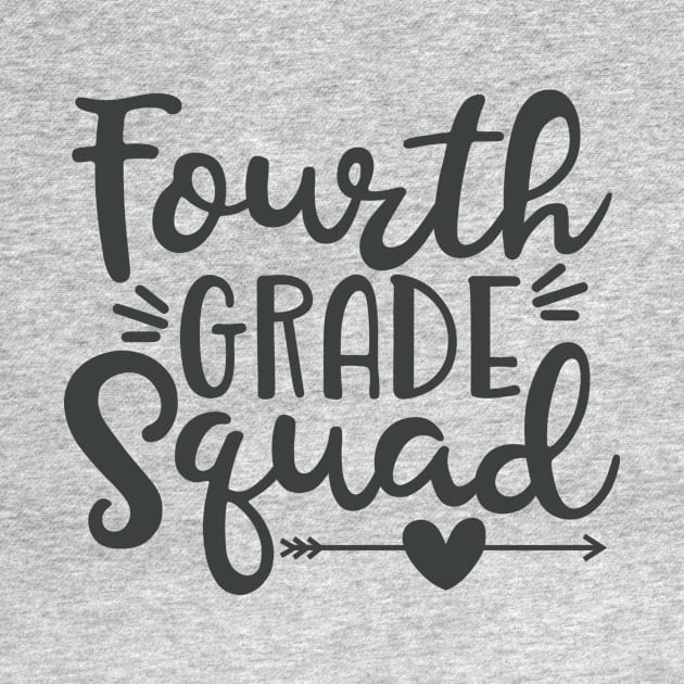 Fourth Grade Squad Funny Kids School Back to School by ThreadSupreme